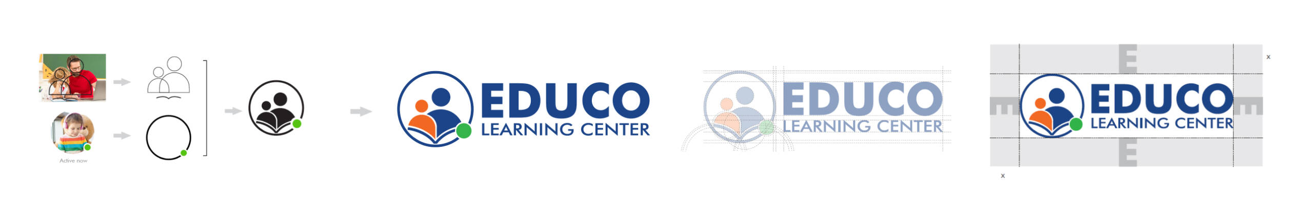 Process of making Educo Learning Center Logo