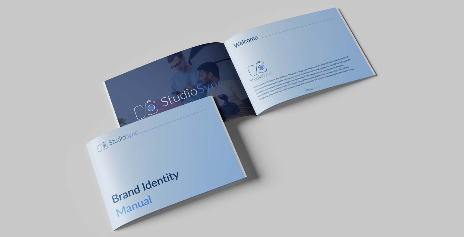 Studiosync brand manual open book