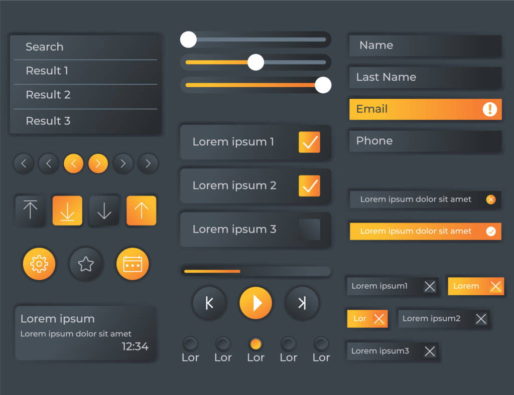 Showing multiple button design for the design system