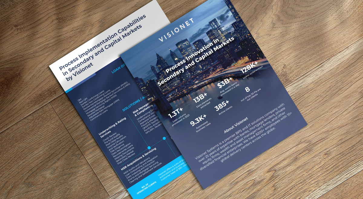 Visionet flyer both front and back