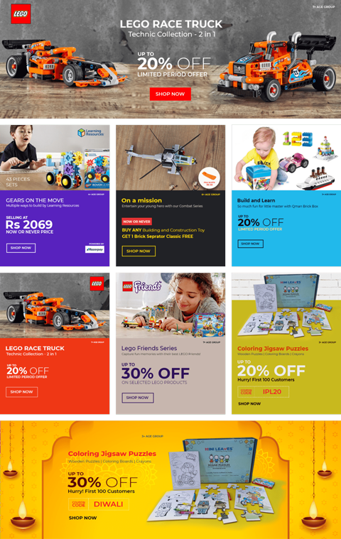 Lego toys offer brochure