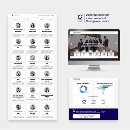 IIM Indore EPGP website screens