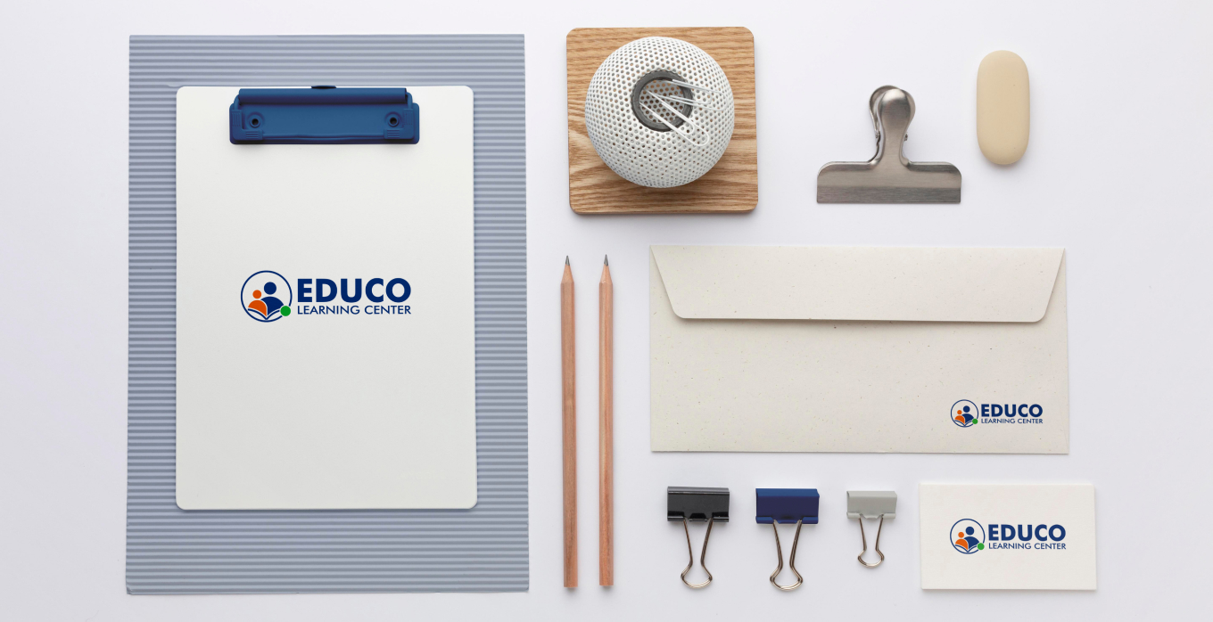 Stationaries with Educo Learning center logo
