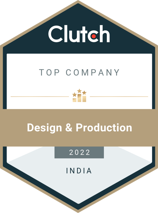 Top Company Design & Production 2022 India batch by Clutch